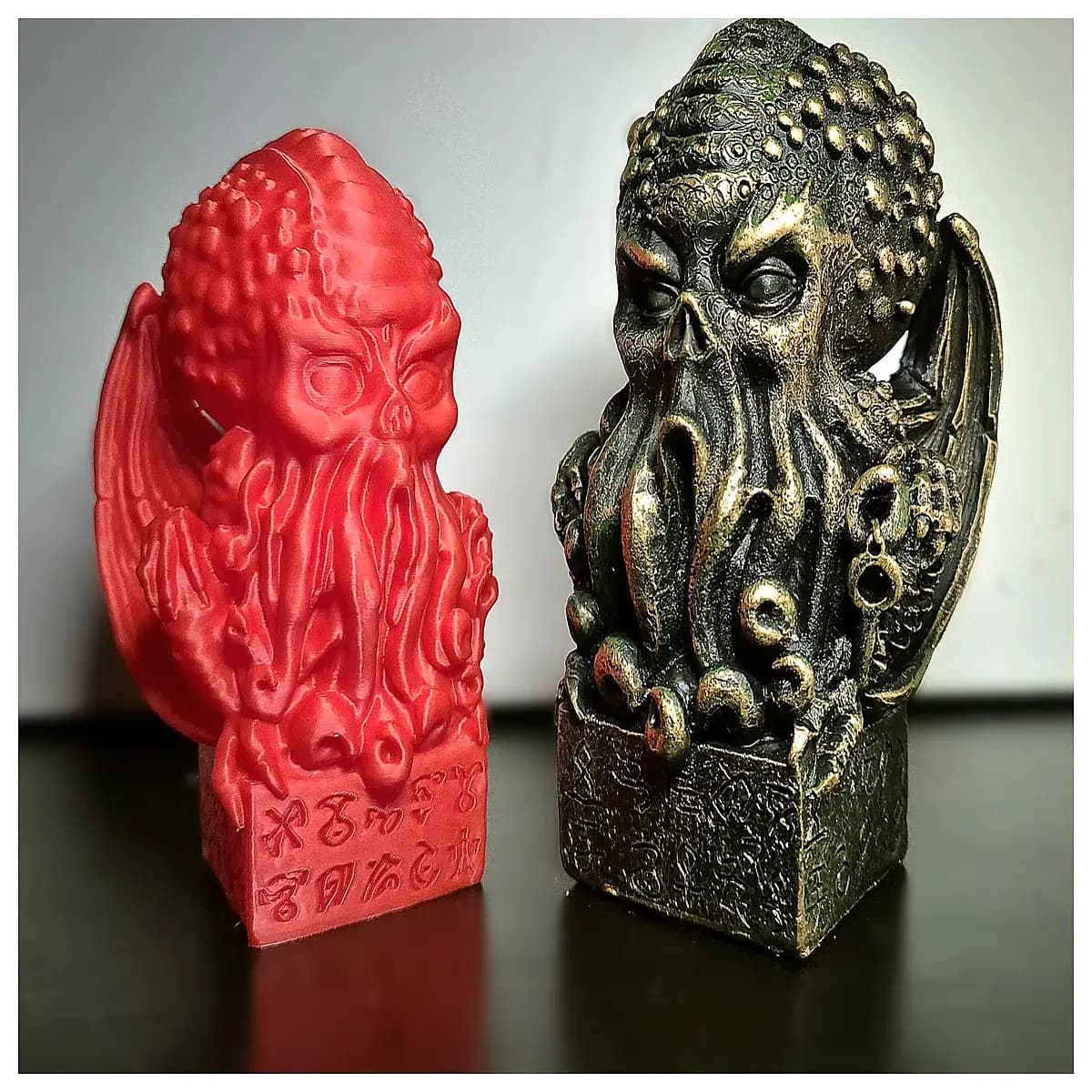 cthulhu stone statue horror decor dark fantasy garden ornament lovecraftian sculpture gothic home decoration creepy yard art