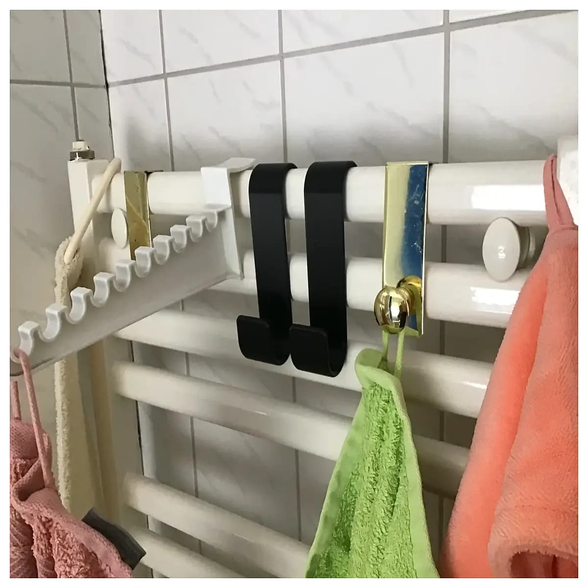 radiator hook duty wall mount for hanging towels coats bags home organization metal sturdy