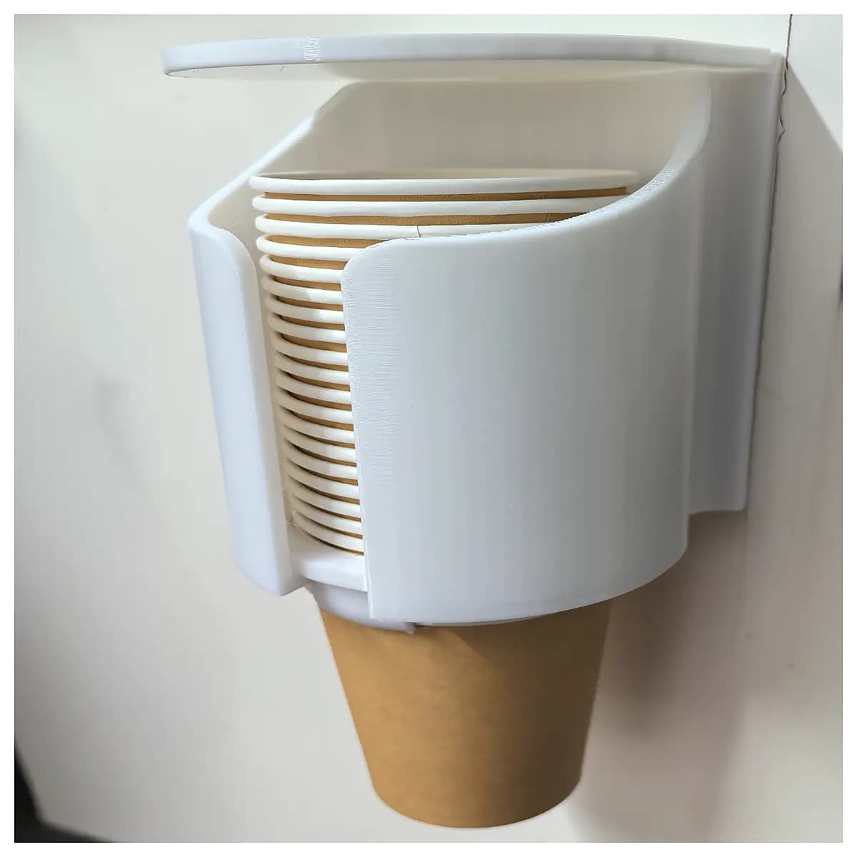 paper cup dispenser puller duty commercial office home kitchen countertop organizer holder for disposable cups