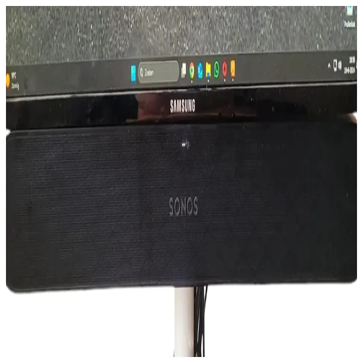 ray soundbar mount 35mm riser adapter bracket for tv setup