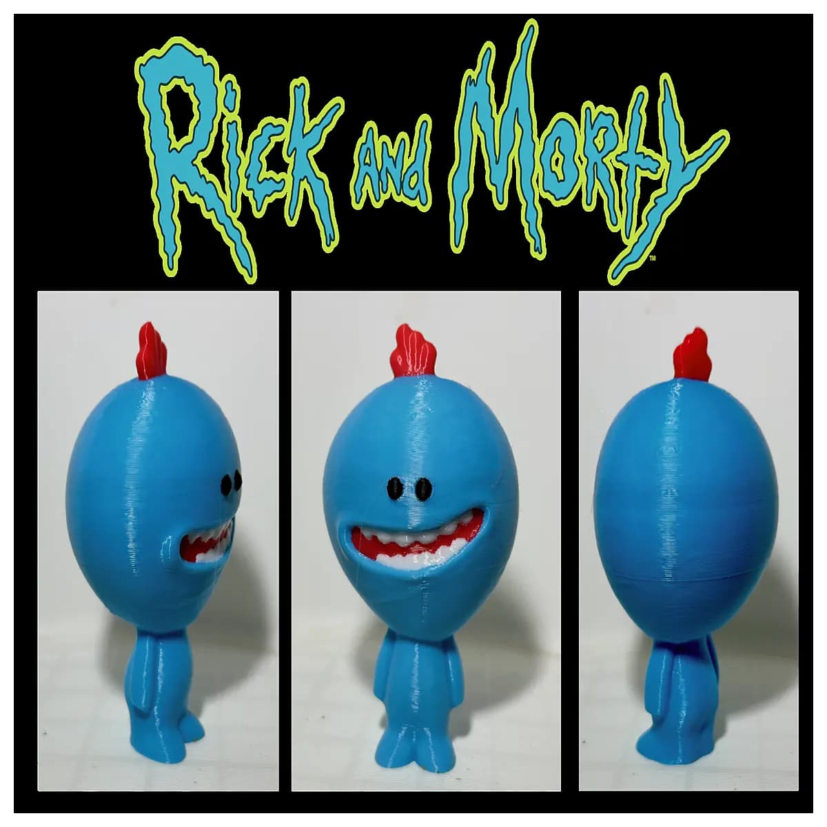 rick and meseeks plush toy no support figure collectible anime decor gift
