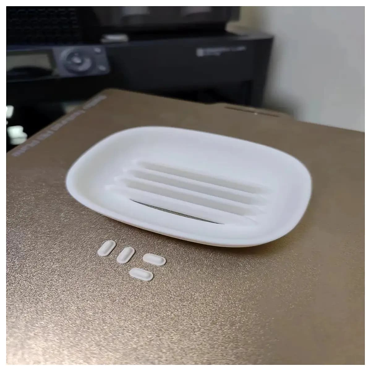 waterproof soap dish holder bathroom countertop organizer modern ceramic soap tray non slip draining soap saver
