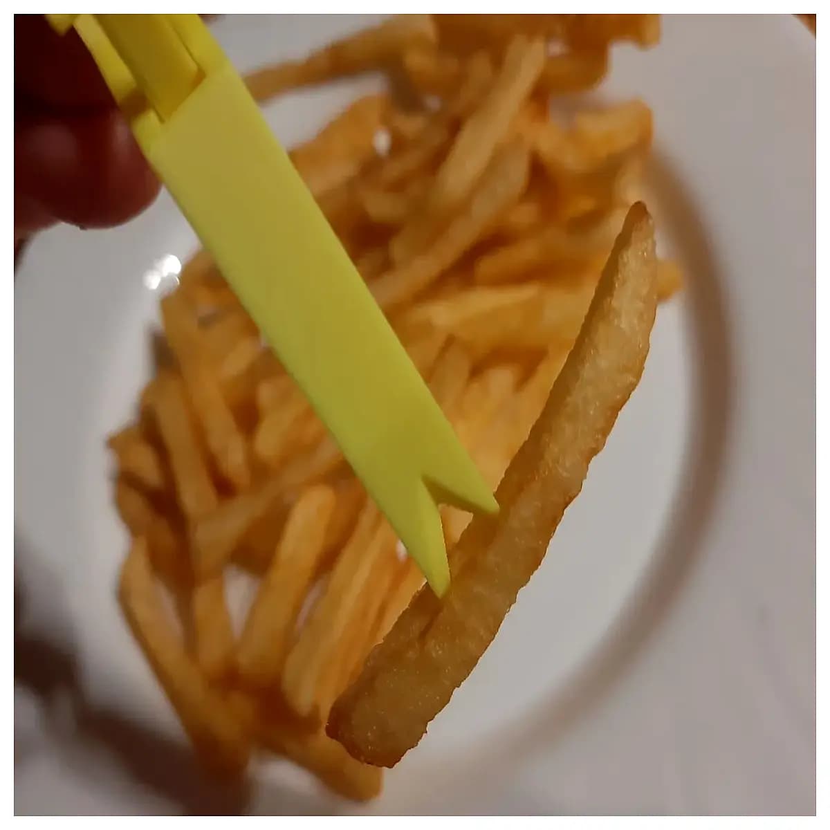 french fry tongs kitchen utensil stainless steel serving clip for chips restaurant grade duty