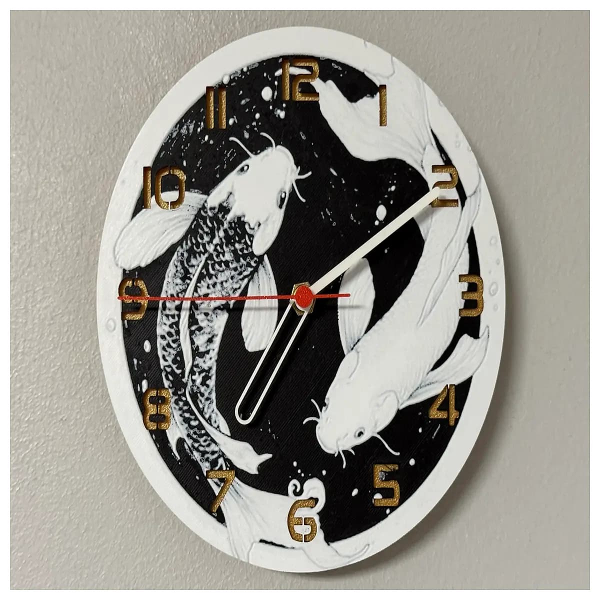 wall mounted desk fish tank clock combo floating shelf aquarium timepiece space saving desktop fishbowl with clock decorative fish tank wall art