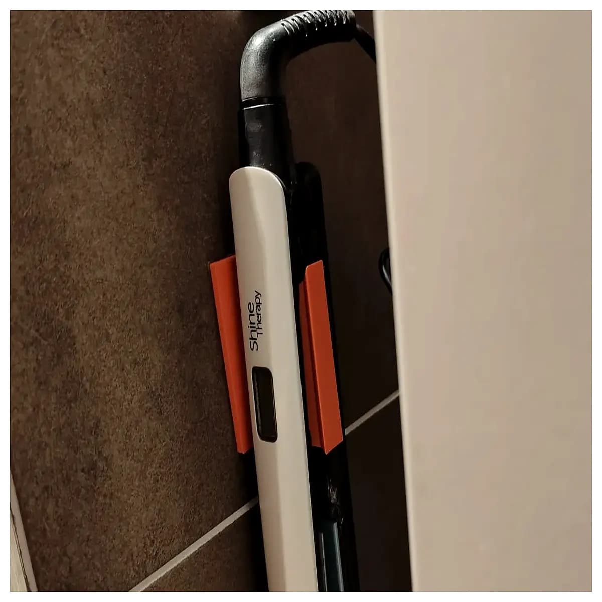 hair straightener holder wall mount locked safety hook salon storage organizer for flat iron
