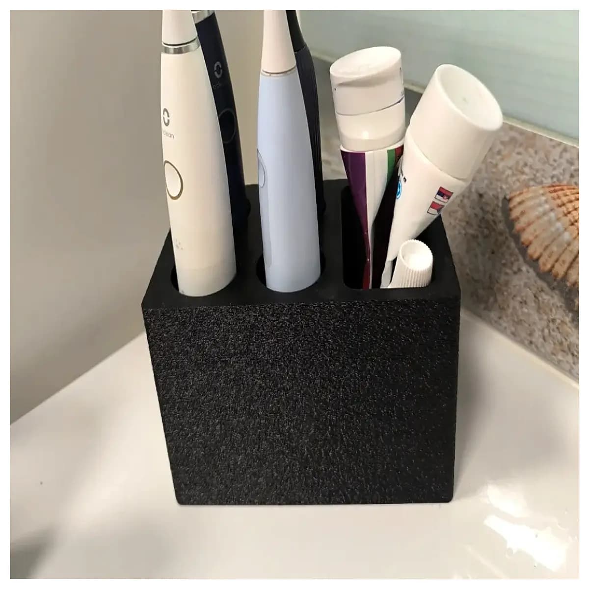 toothbrush holder wall mount drying rack for electric toothpaste organizer bathroom accessories