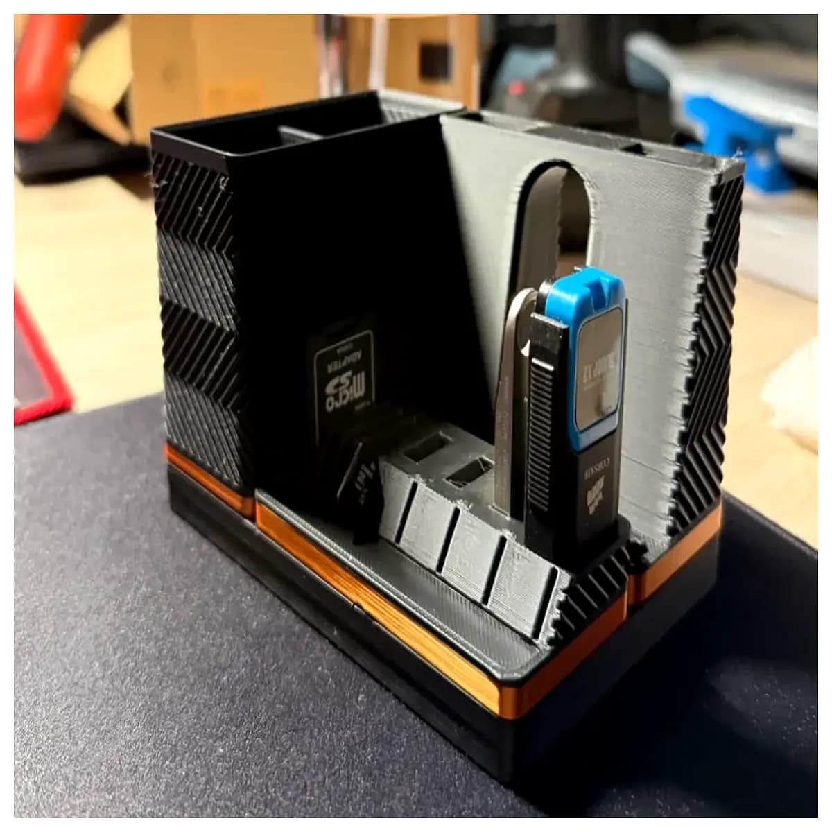 desktop organizer pen holder with compartments office desk storage box stationery organizer for home office supplies plastic desk caddy