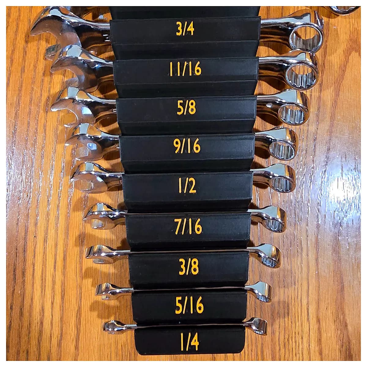 sae wrench organizer rack holder storage box garage tool cabinet magnetic strip duty mechanic tool organizer