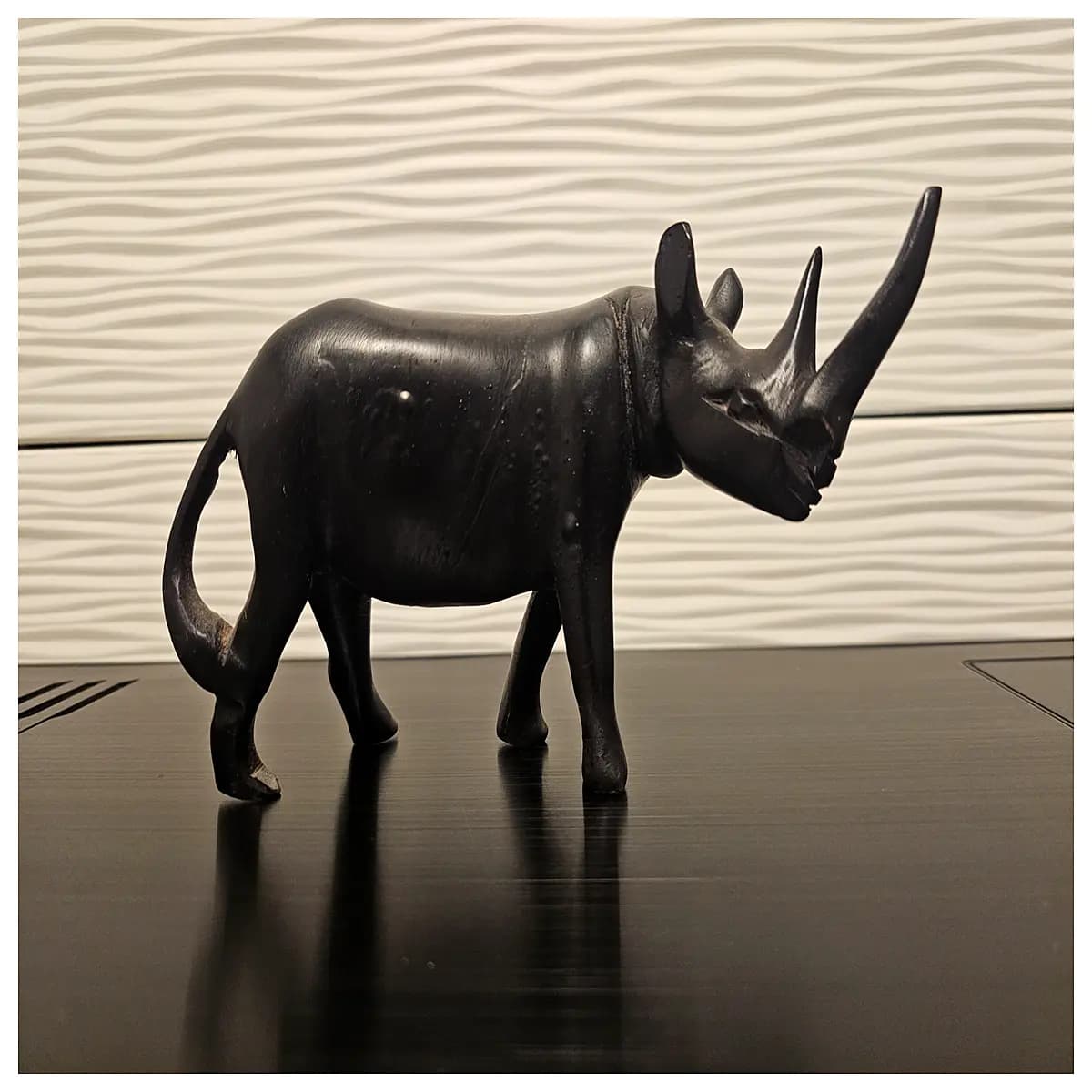 rustic wood carvings for home decor african safari animal statues handcrafted rhino figurines living room shelf ornaments nature inspired wooden art p