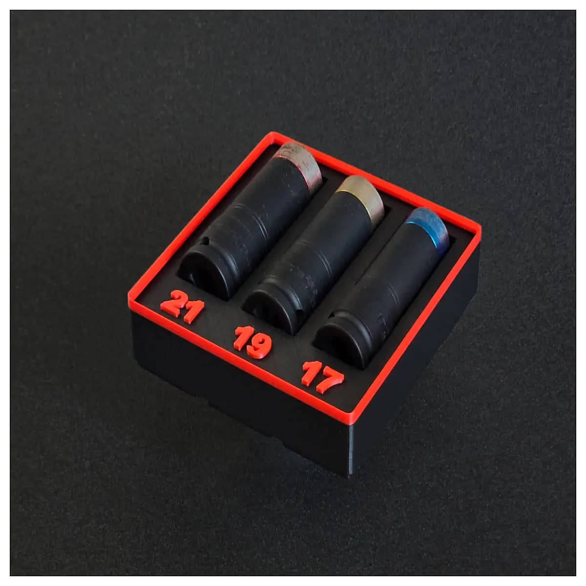 gridfinity magnetic socket organizer ratchet bits storage box duty impact wrench accessories magnetic tray system