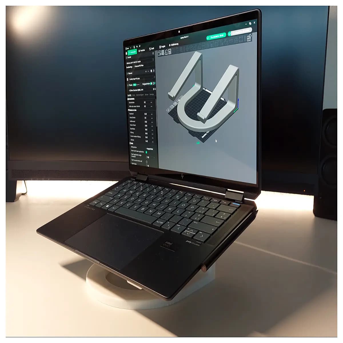 ergonomic laptop riser for desk 13 16 inch adjustable aluminum cooling pad portable notebook holder vertical