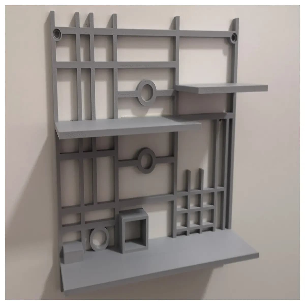 bauhaus wall shelf modern minimalist geometric storage rack home decor living room bedroom floating shelf industrial loft style organizer