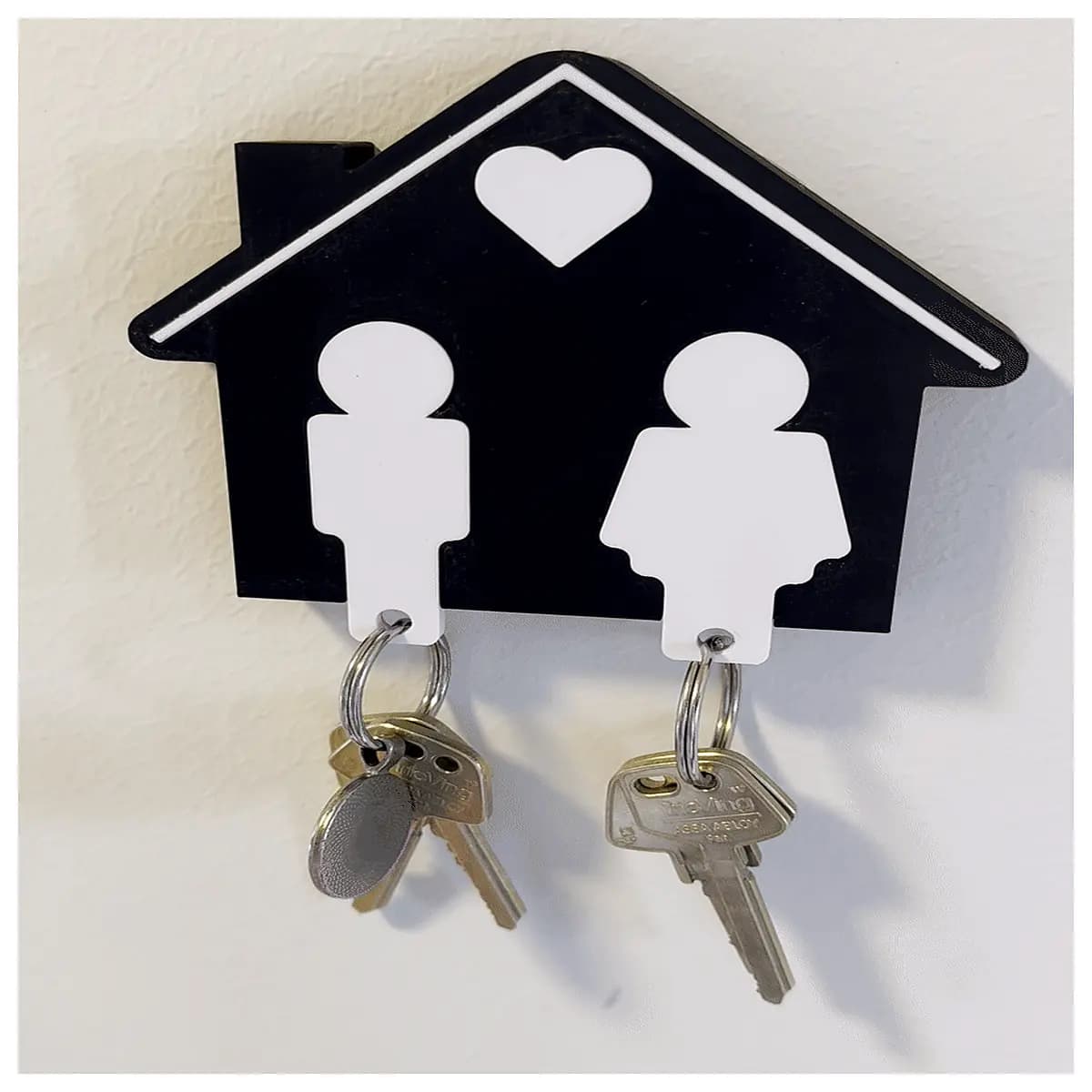 elegant wall mounted key holder organizer for entryway modern decorative key rack with hooks stylish key storage box for home office