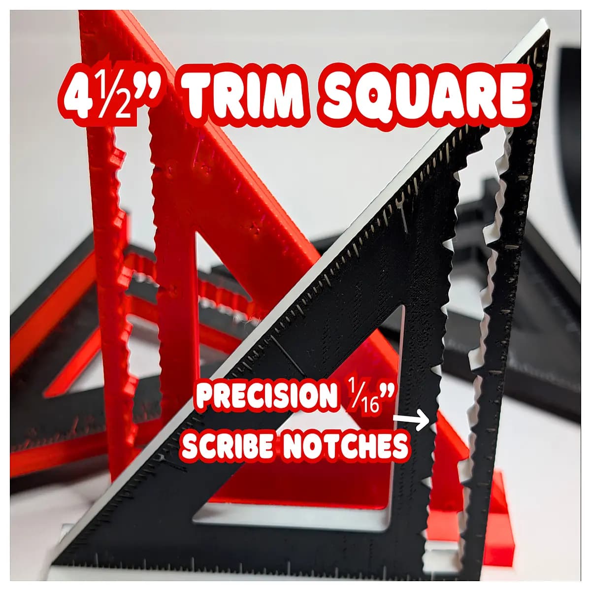 45 inch framing square with etched markings carpentry layout tool metal rafter square for precise angles duty construction measuring instrument