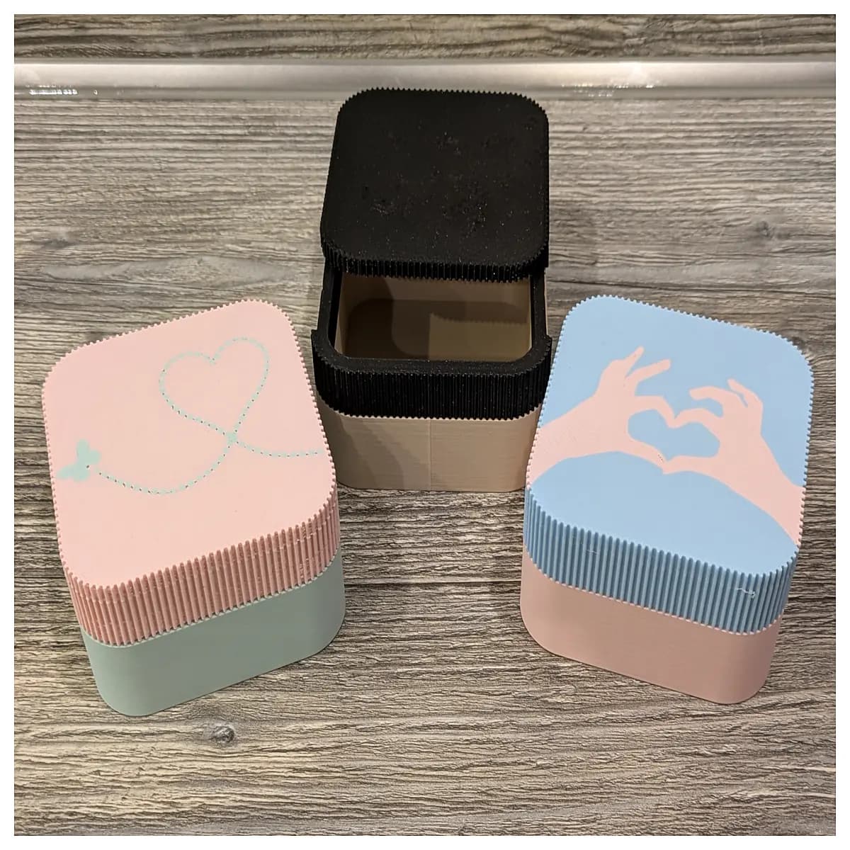 modern sliding lid box jewelry storage organizer aesthetic desktop vanity case for rings necklaces gifts