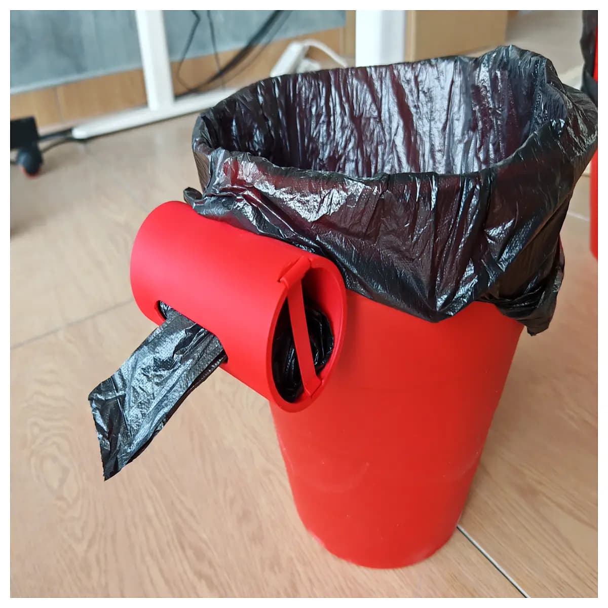 trash bag holder dispenser organizer for kitchen cabinet under sink storage