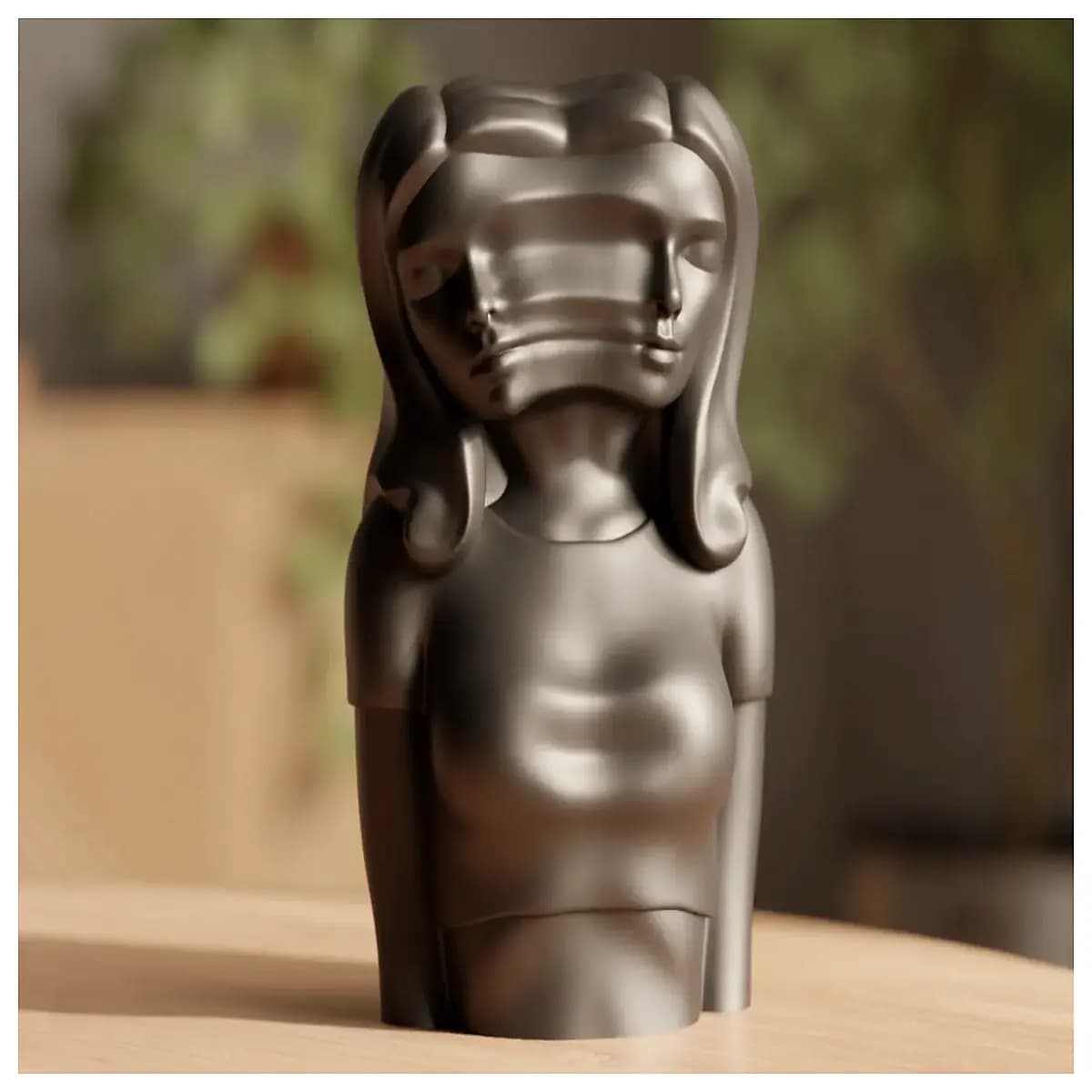 abstract dream girl sculpture resin art decor modern minimalist statue for living room shelf home decoration fantasy figure