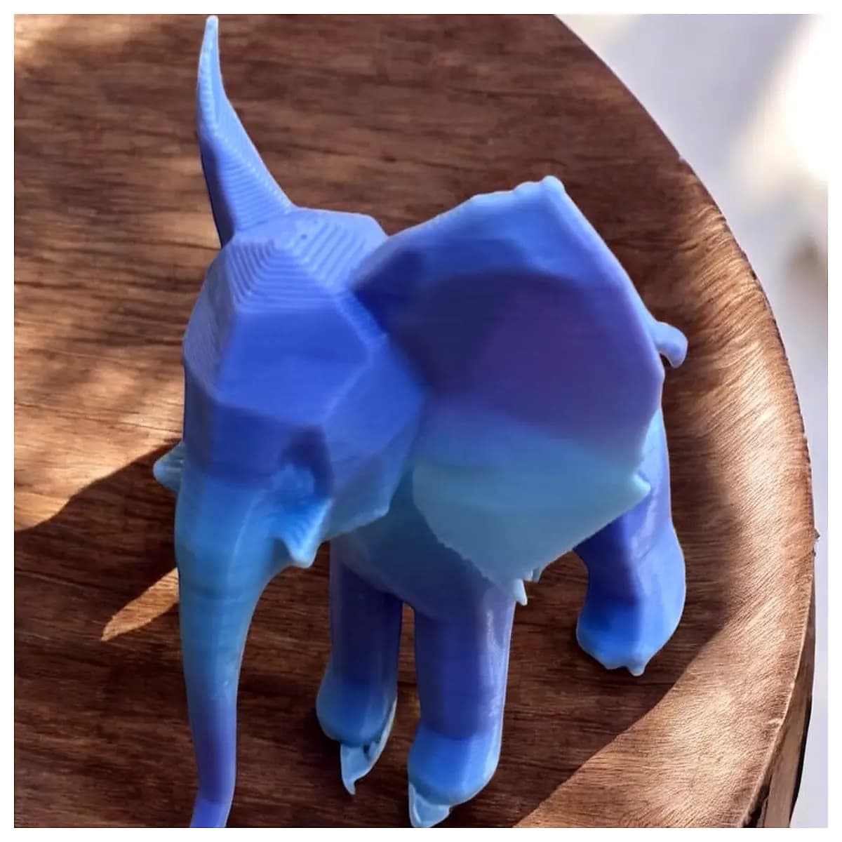 geometric low poly elephant statue desk decor modern art home office accessory minimalist animal sculpture gift