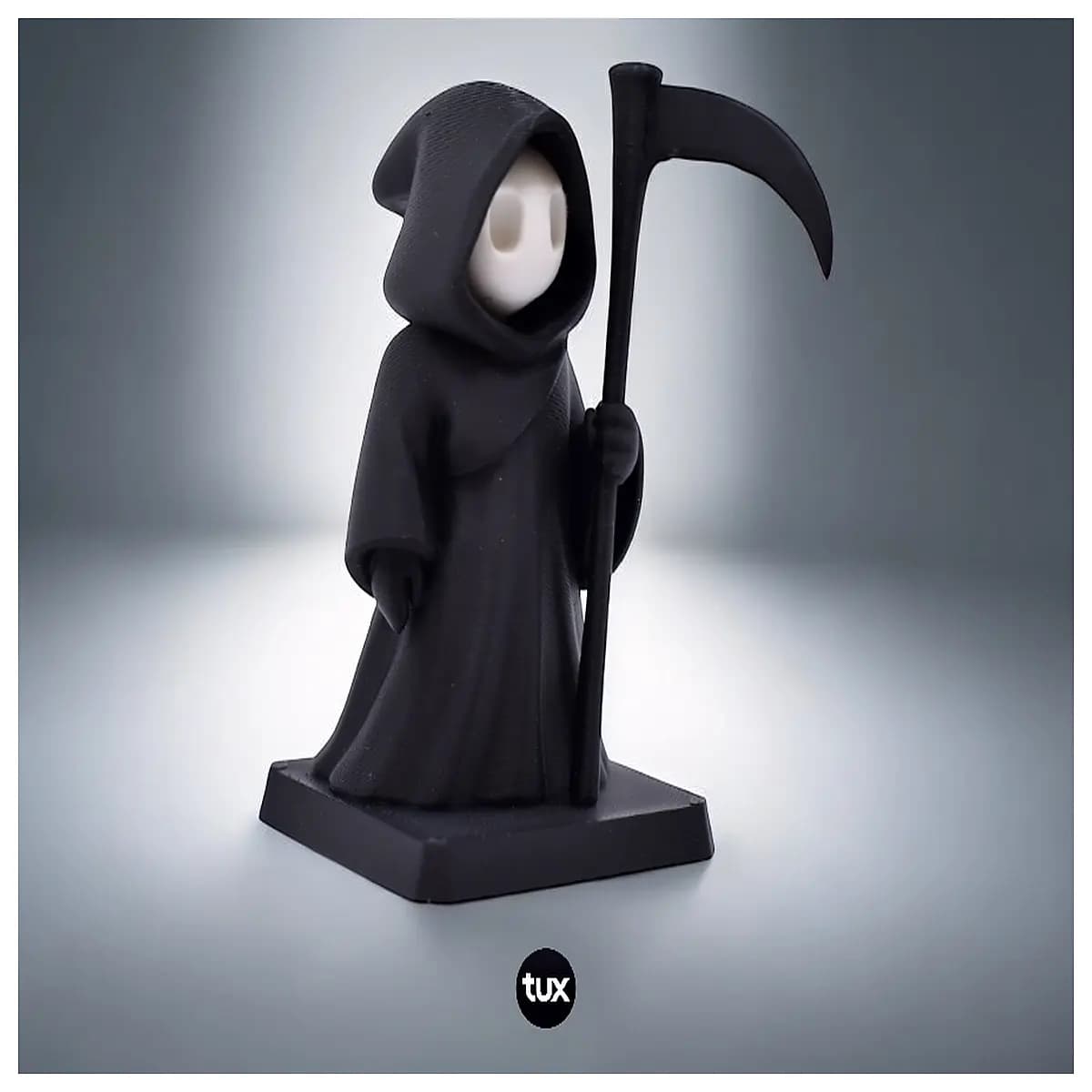 small grim figurine cute skeleton decoration halloween party props dark gothic home decor mini death character toy spooky office desk accessory