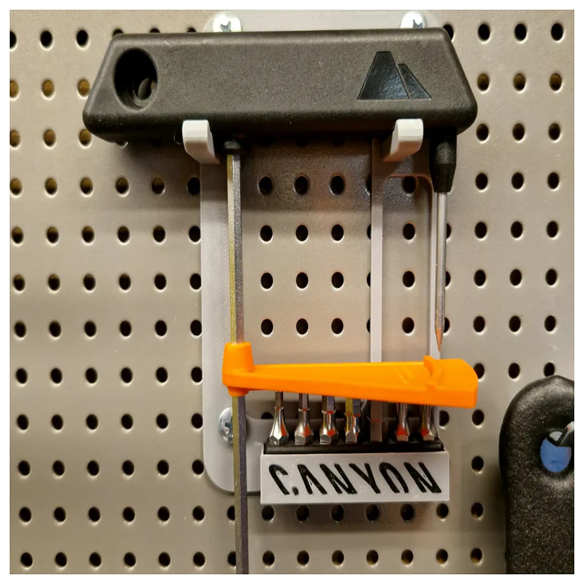 canyon torque wrench holder rack storage organizer for garage workshop tools duty mounting bracket