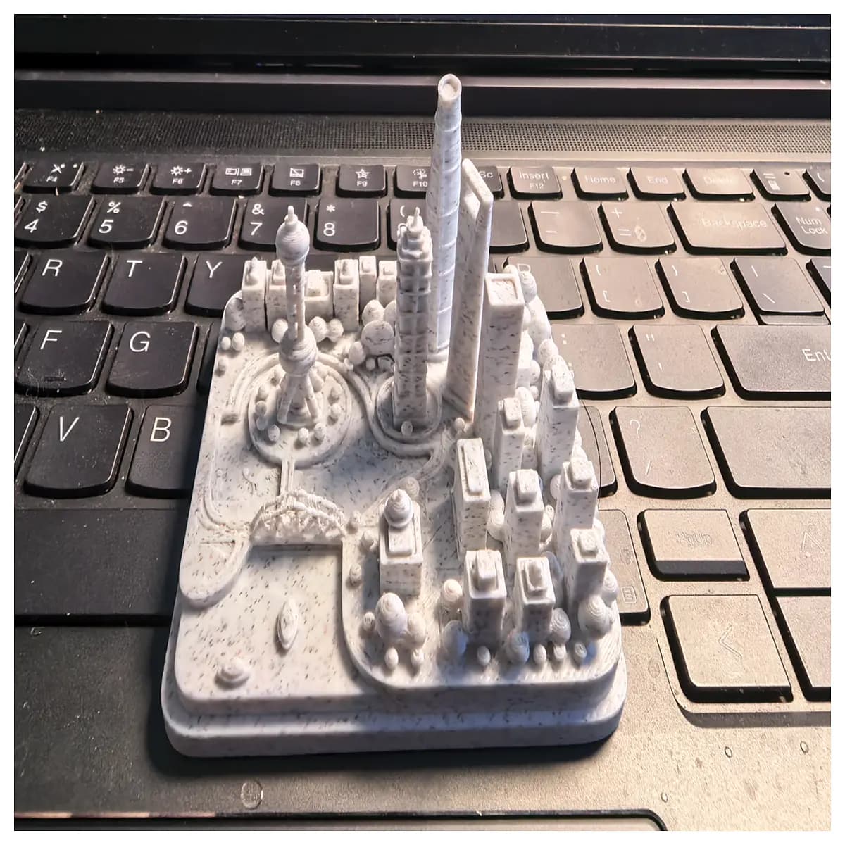 miniature shanghai landmark building detailed of oriental tower desktop decor architectural souvenir gift