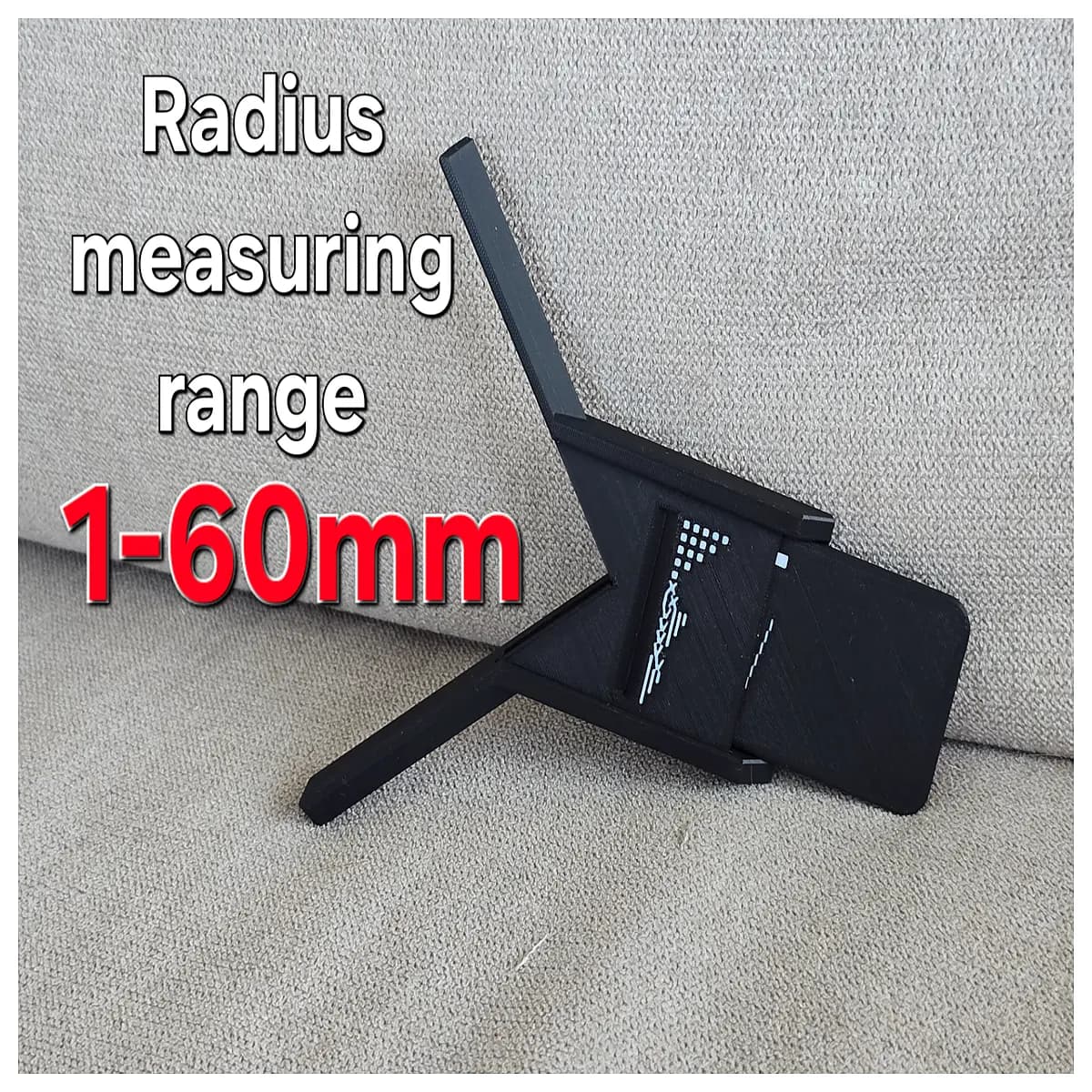 radius gauge set 1 60mm stainless steel feeler gap tool for welding inspection automotive engine cylinder bore measurement