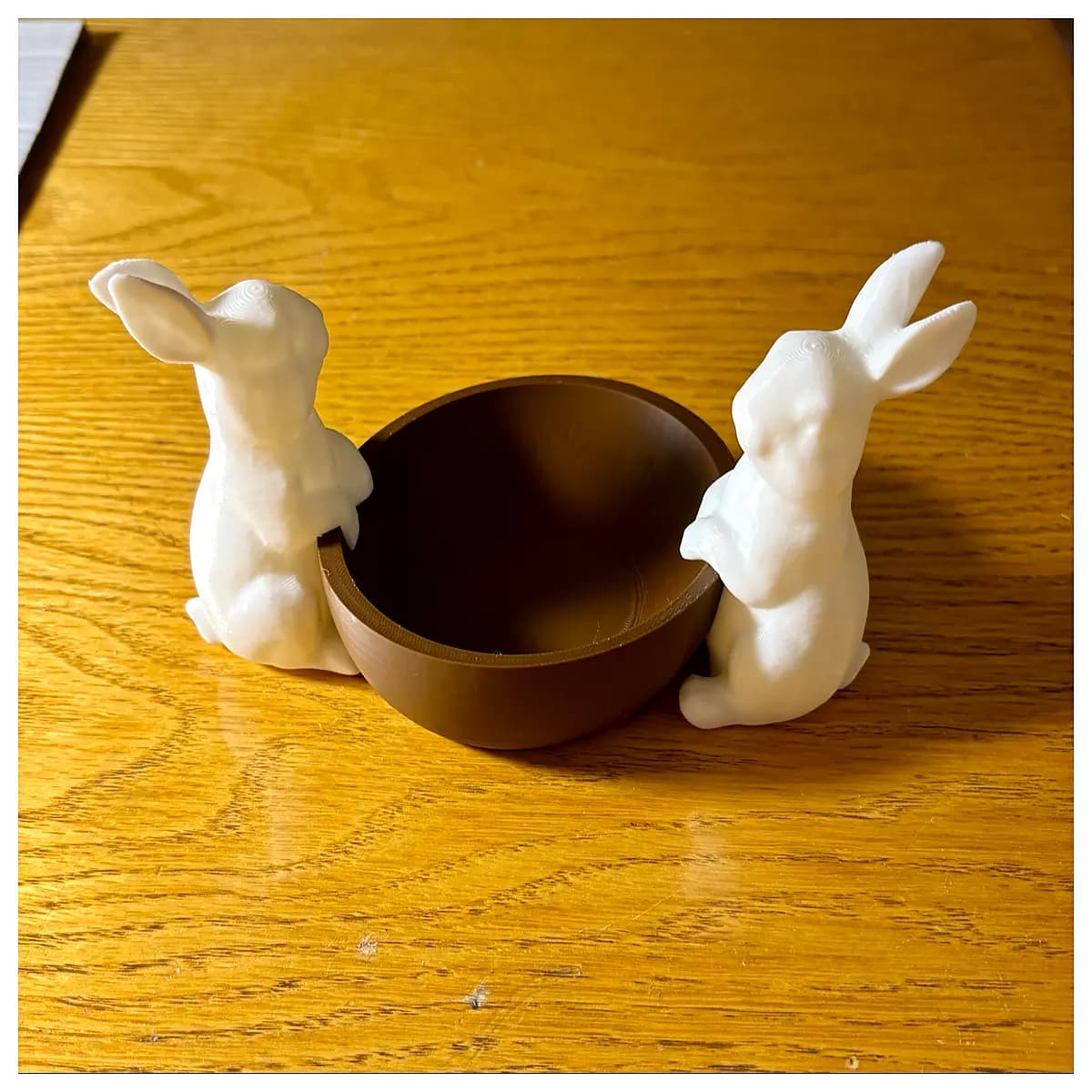 cute rabbit bowl holder hanging kitchen decor ceramic animal food storage container