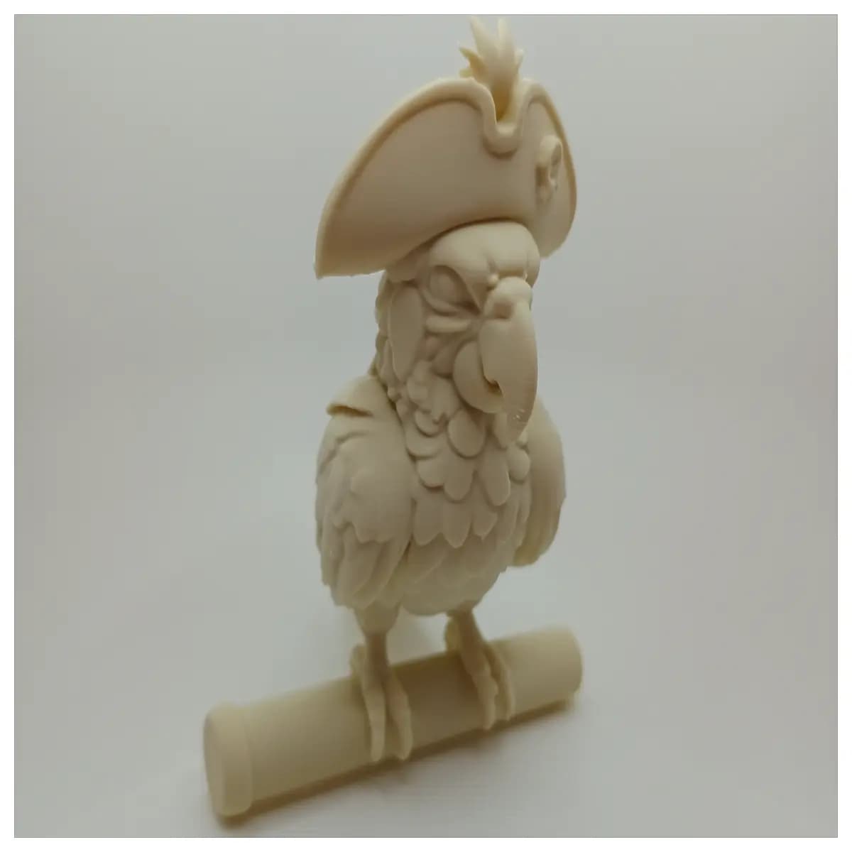 pirate parrot figurine detailed resin statue collectible toy bird decoration