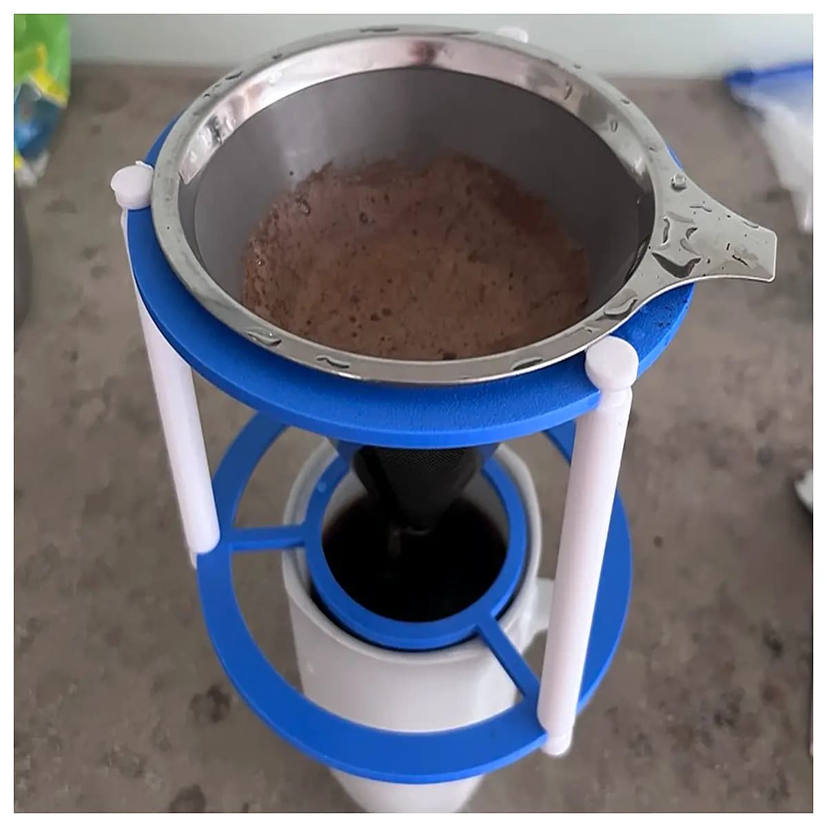 space saving permanent filter adapter cup reusable coffee maker insert compact brewing accessory