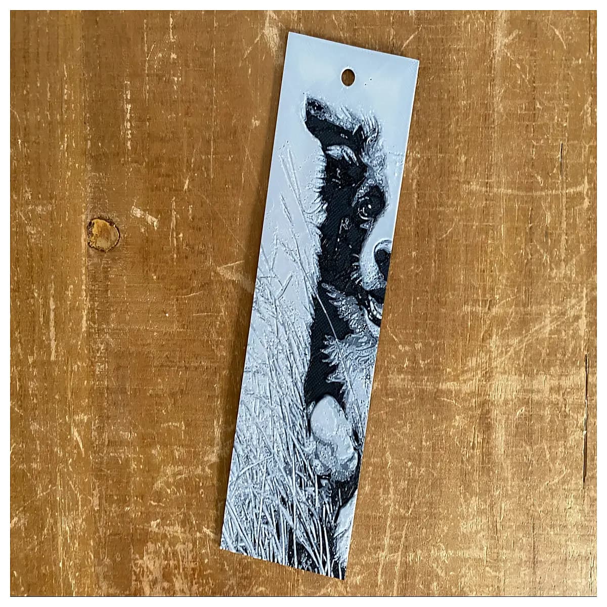 cute sheepdog bookmark metal dog lover gift reading accessory dog owner present