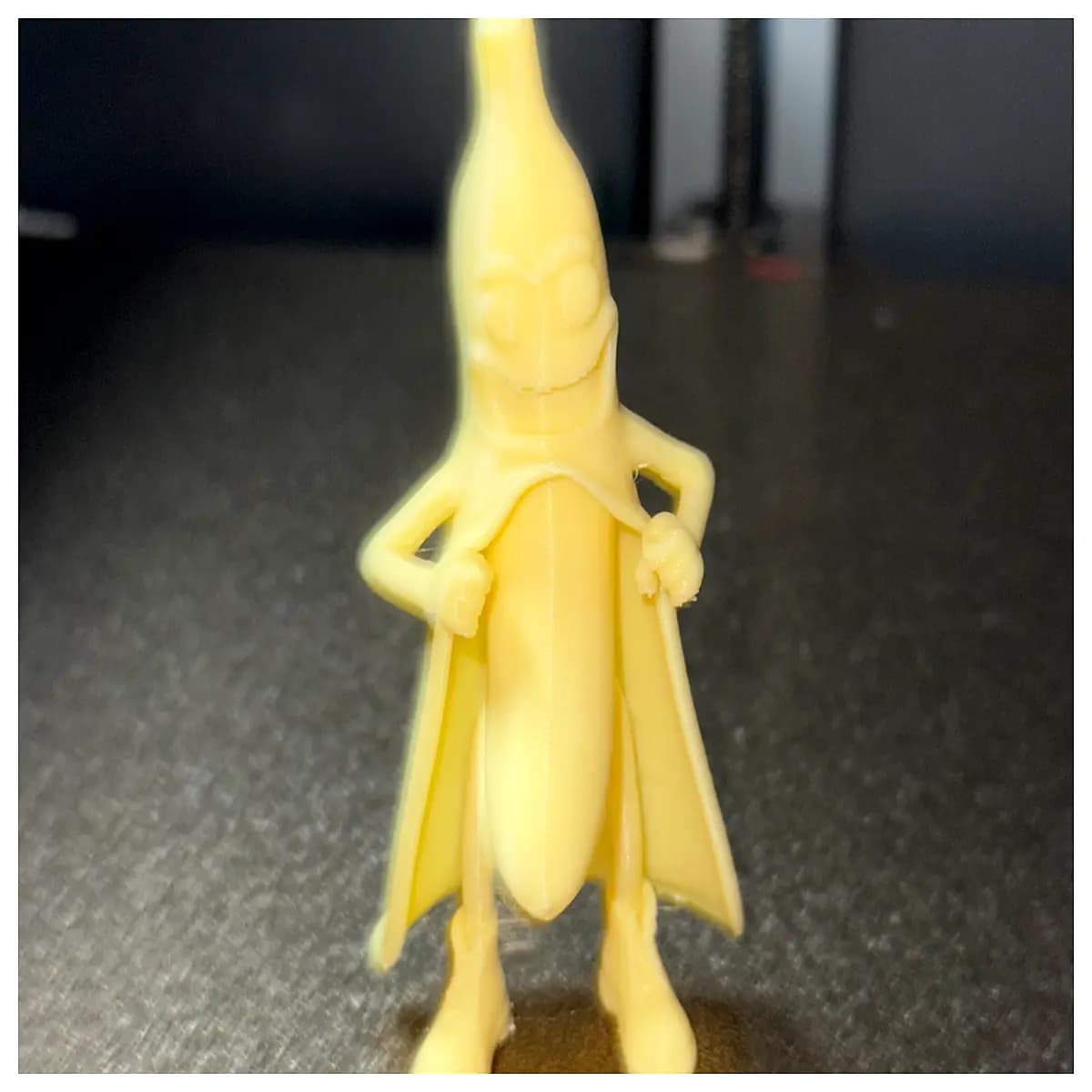 banana superhero print file stl funny cartoon fruit character printable resin