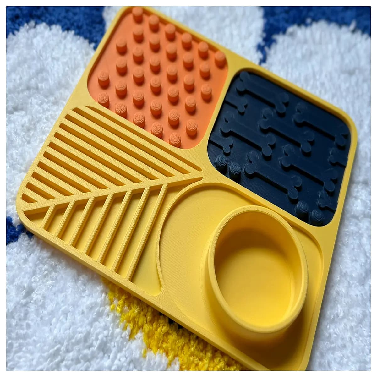 slow feeder dog bowl anti gulp interactive licking mat for anxious pets fast eating