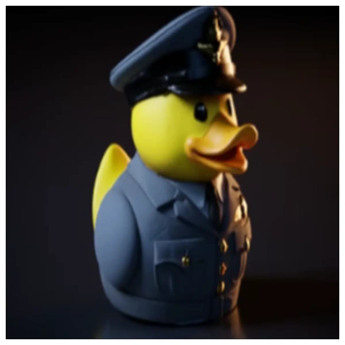 cute navy blue rubber duck bath toy baby bath time fun floating water play kids toddler