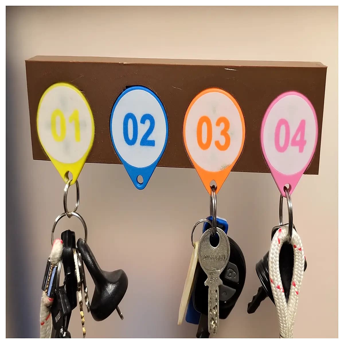 key organizer holder for home office keychain rack wall mount key management system