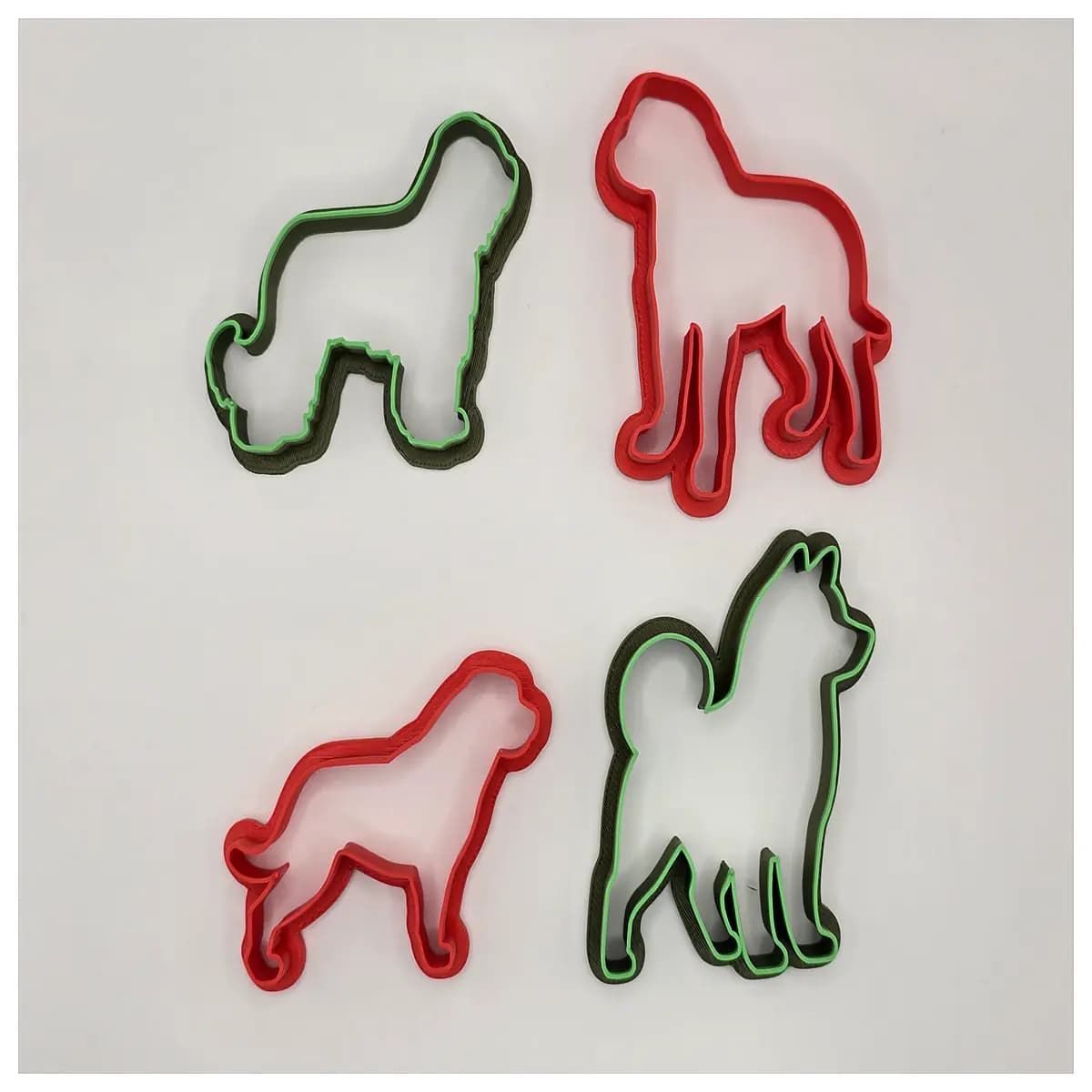 dog shaped cookie cutter set 8pcs silicone baking puppy treat press kitchen tool for fondant cake decorating