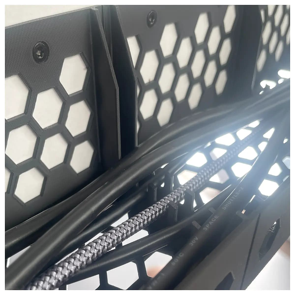 under desk cable management tray organizer wire holder for monitor desktop power strip cover cord organizer box
