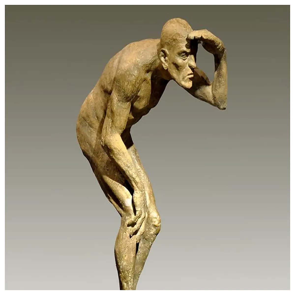 modern abstract bronze statue for home decor contemporary art sculpture for living room shelf art lovers minimalist metal figurine