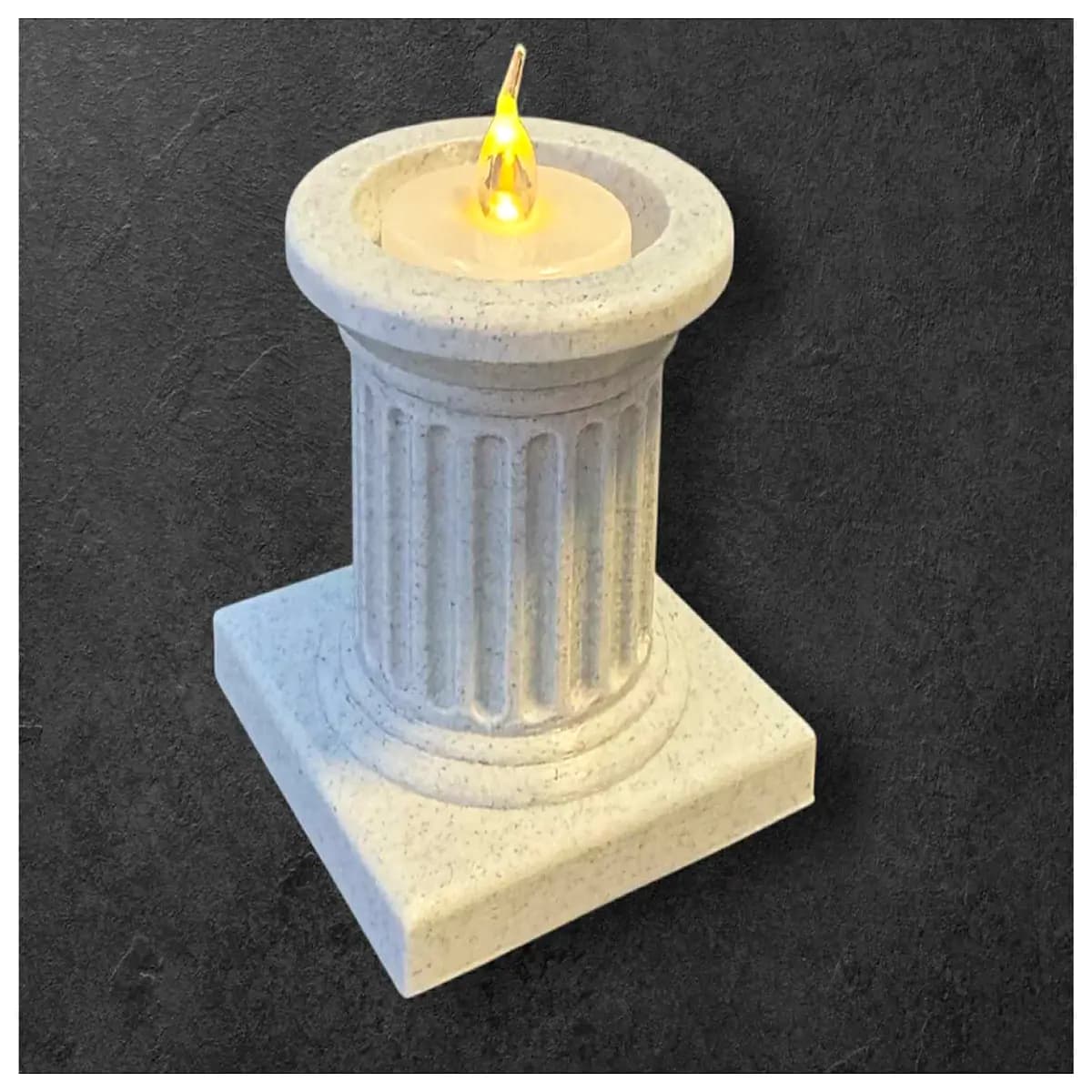greek column candle holder pillar candle home decor vintage classical architecture wedding centerpiece table accent