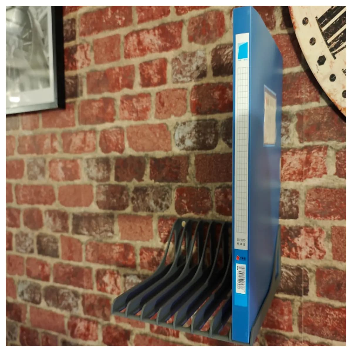 wall mounted file organizer holder rack for office desk paper storage shelf