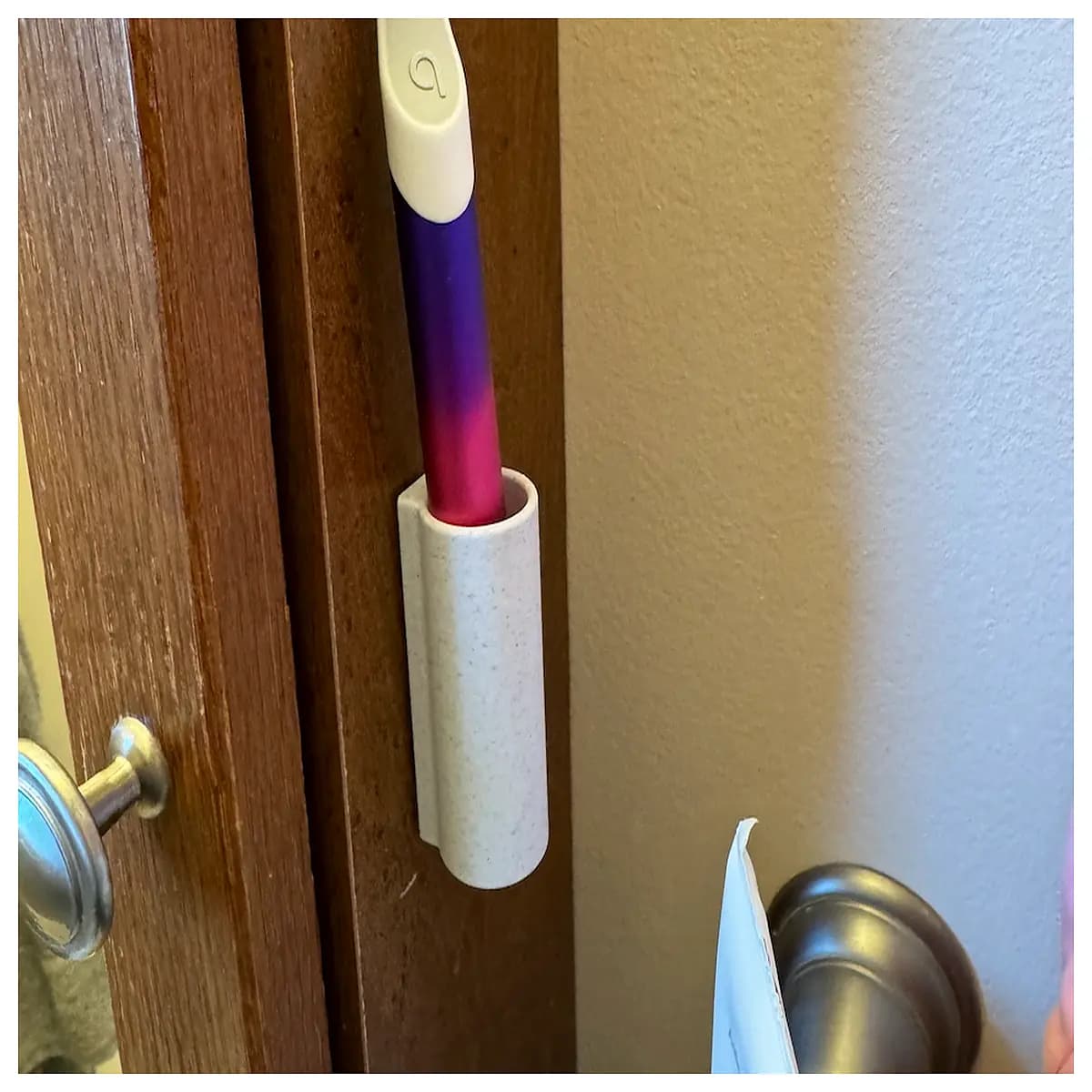modern bathroom toothbrush holder wall mounted drip organizer counter hygienic drying rack for family