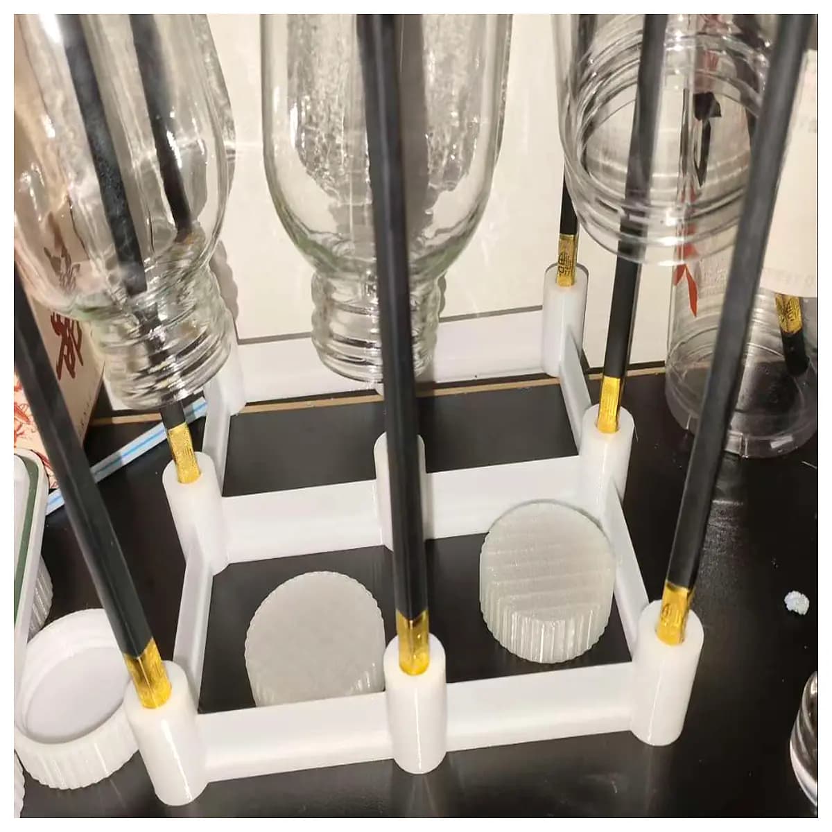 cup draining rack chopsticks holder 9mm hole kitchen counter organizer utensil drying holder for mugs glasses cutlery