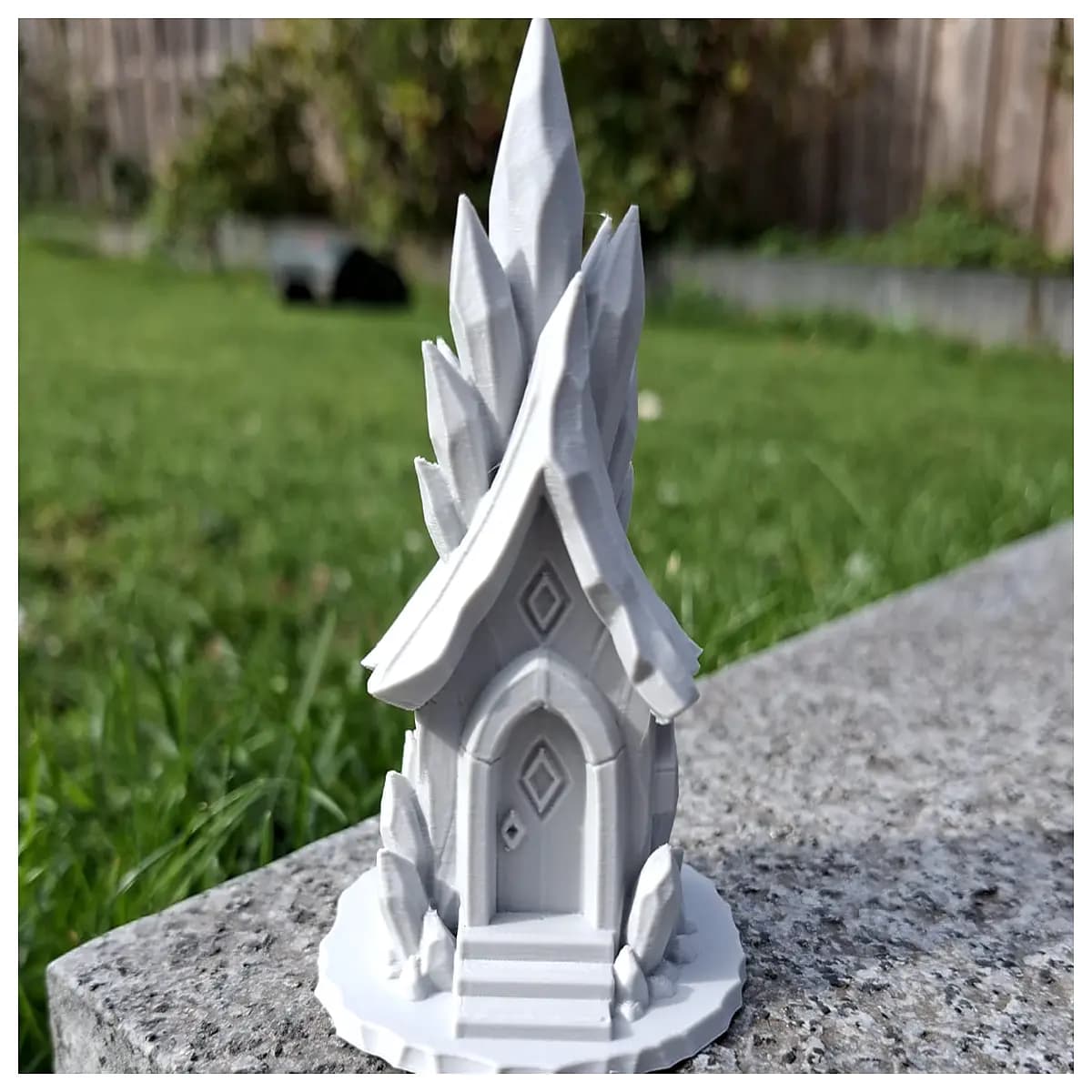 miniature crystal house diy fantasy fairy garden decor small dollhouse resin craft supplies for kids adults
