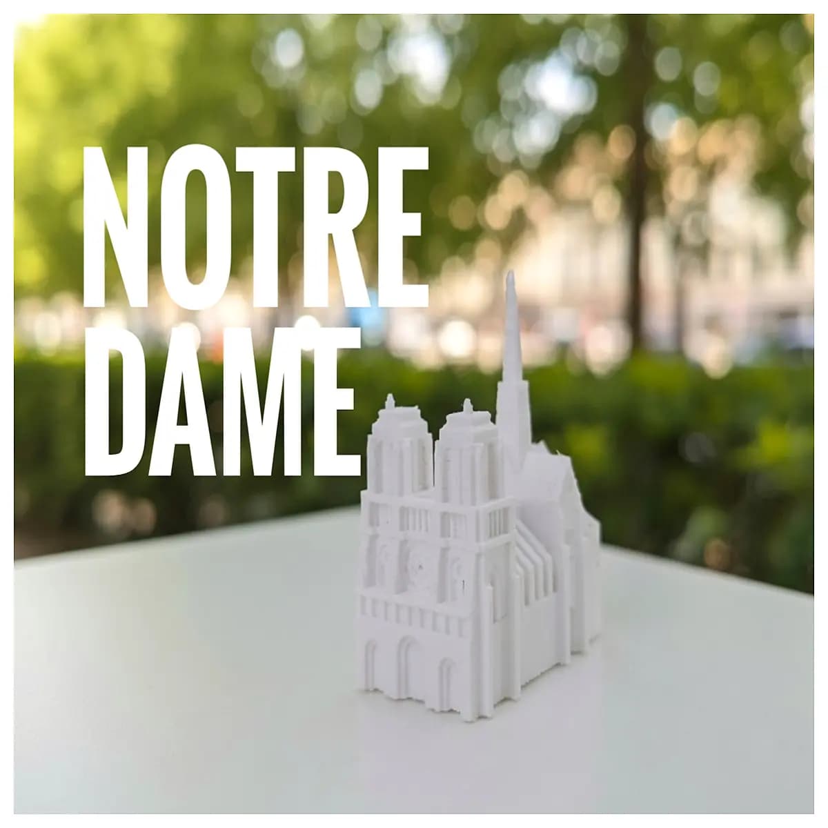 notre dame cathedral mini desk ornament historical landmark adults