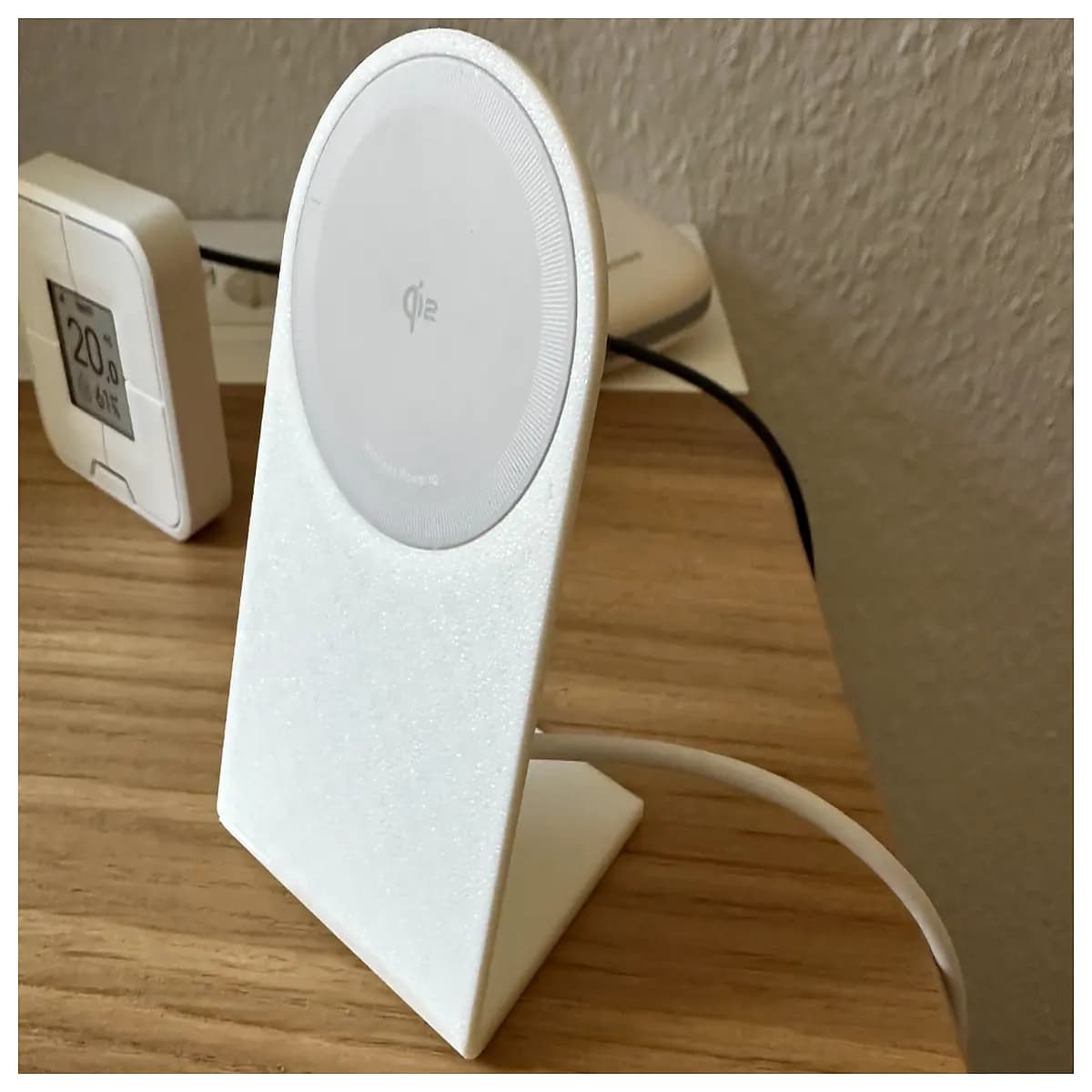 minimalist for anker zolo wireless charger pad sleek desk organizer non slip charging base accessory modern phone holder for nightstand