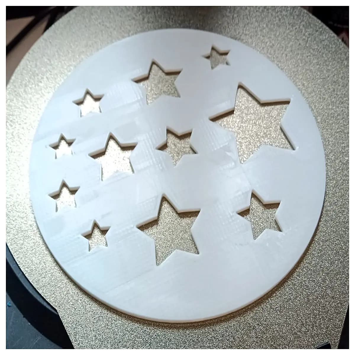 edible star cake topper template printable pdf digital download baking decoration party supply