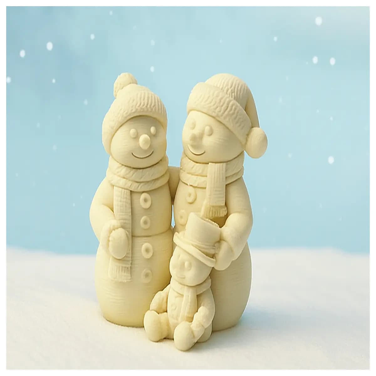 snowman family plush toy soft stuffed animal kids gift winter decor cute snow pillow bedroom
