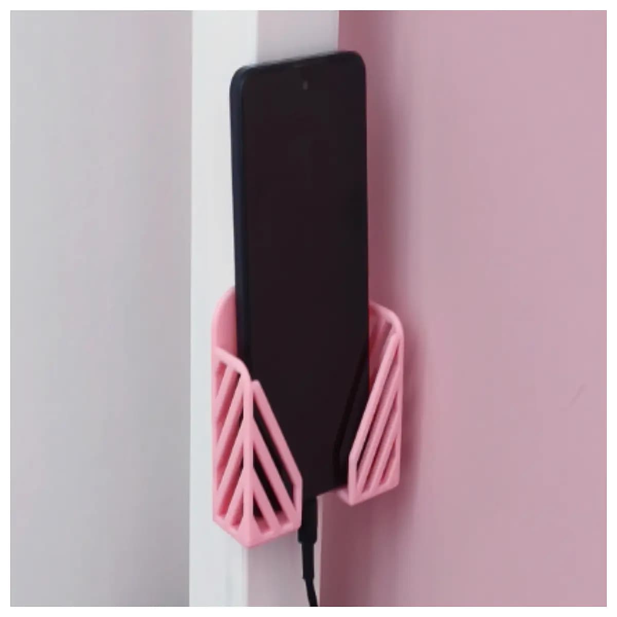 wall mount phone holder for kitchen bathroom hands video call adjustable cradle for tablet charging station