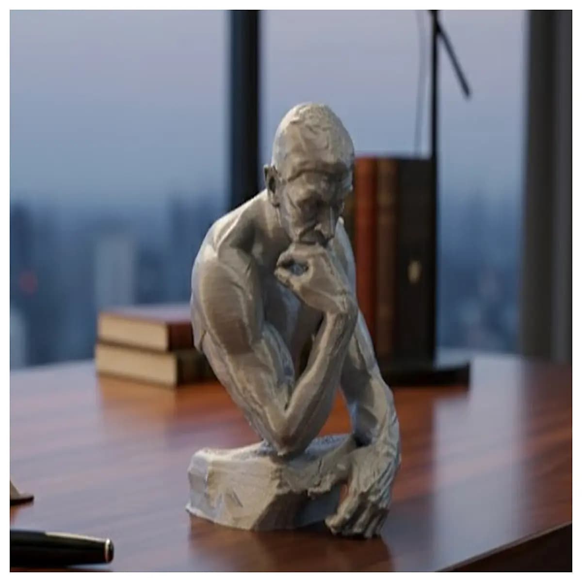 floating meditator statue resin garden decor zen balance water feature outdoor patio art sculpture
