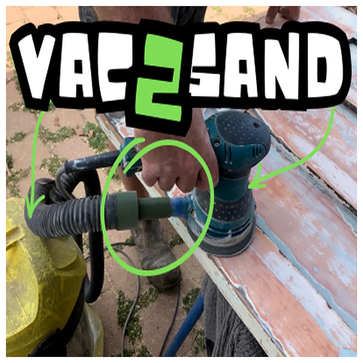 vacuum to sander collector adapter hose connector shop vac port attachment for wood extraction system