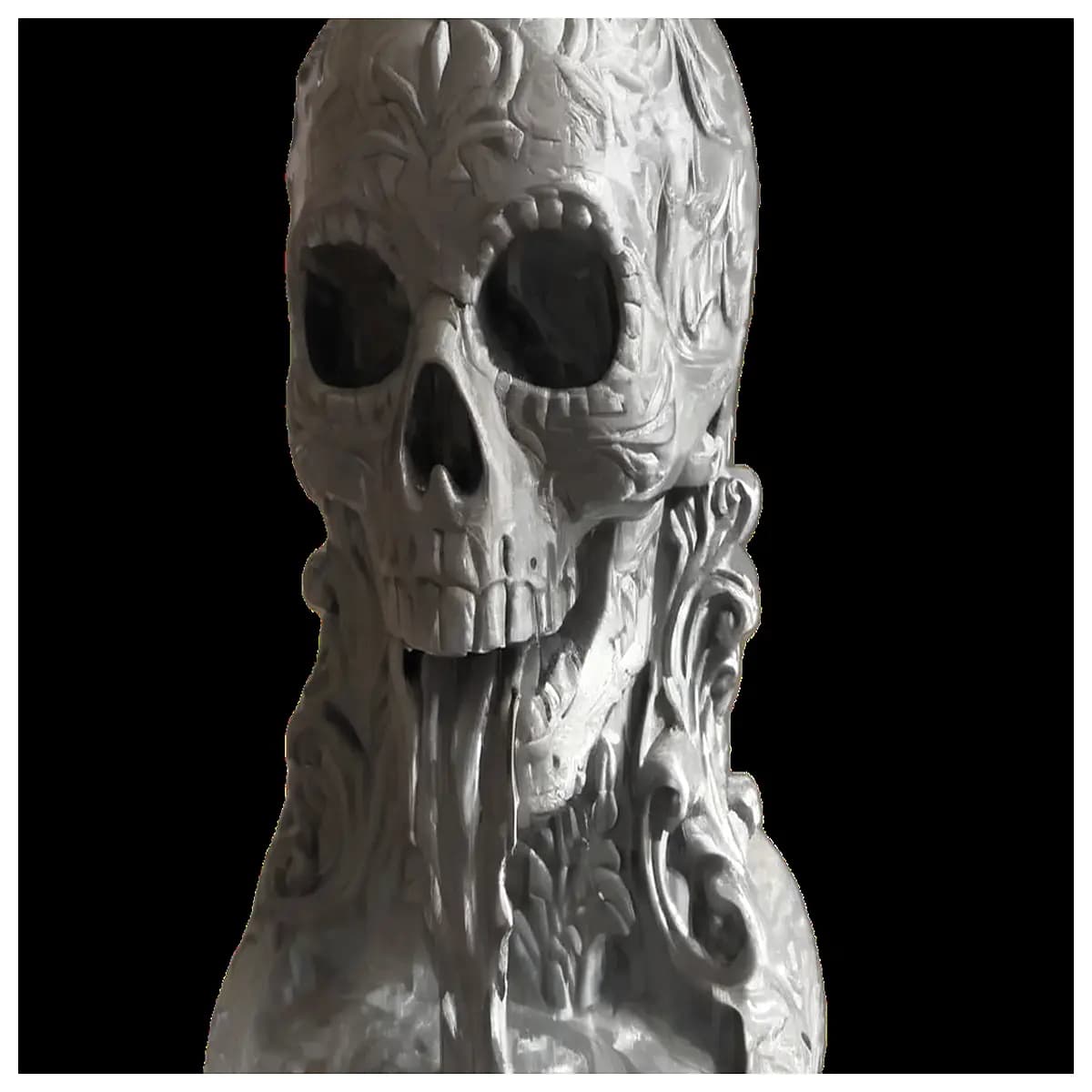 gothic skull incense burner holder for altar witchcraft ritual candlestick home decor spooky halloween accessories